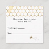 Moderne bijen hoeveel Honeycombi-Kaart Informatiekaartje (Voorkant)