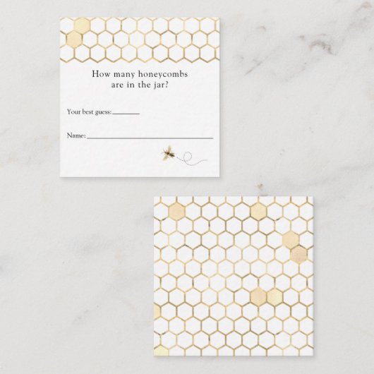 Moderne bijen hoeveel Honeycombi-Kaart Informatiekaartje (Voorkant / Achterkant)