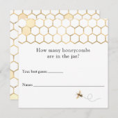Moderne bijen hoeveel honingraten Kaart (Voorkant / Achterkant)