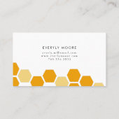 Moderne bijenhouder Apiarist Honey Visitekaartje (Achterkant)