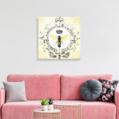 Moderne bijenkoningin canvas afdruk (Insitu (Woonkamer))
