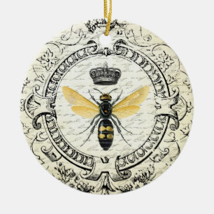 Moderne  bijenkoningin keramisch ornament