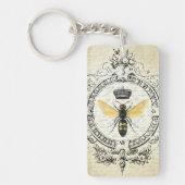 Moderne  bijenkoningin sleutelhanger (Voorkant)
