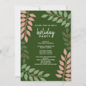 Moderne bijkantoren eucalyptus Holiday Kaart (Voorkant)