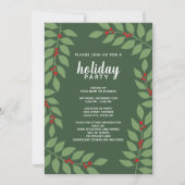 Moderne bijkantoren eucalyptus Holiday Kaart (Voorkant)