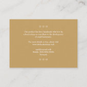 Moderne bijkantoren Handgemaakt met liefdesofferte Visitekaartje (Achterkant)