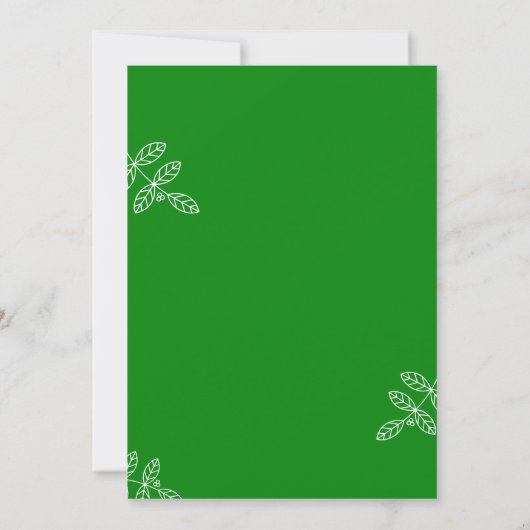 Moderne bijkantoren van Arch Elegant Emerald Green Kaart (Achterkant)