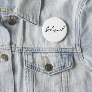 Moderne bijpassende bruidsmeisjes Bach-feest   Zwa Ronde Button 5,7 Cm