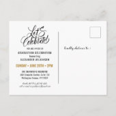 Moderne binaire scriptfunctie voor minimale fotogr uitnodiging briefkaart (Achterkant)