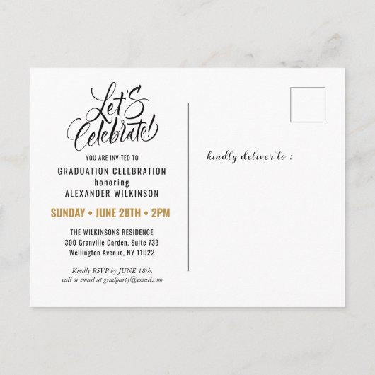 Moderne binaire scriptfunctie voor minimale fotogr uitnodiging briefkaart (Achterkant)