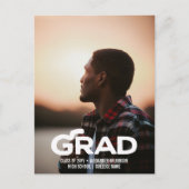 Moderne binaire scriptfunctie voor minimale fotogr uitnodiging briefkaart (Voorkant)