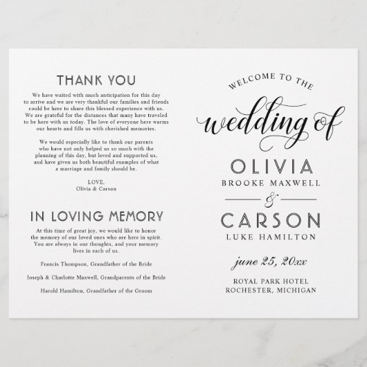 Moderne bindingsprogramma's voor zwart-wit en wits (Voorkant)