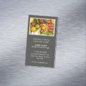 Moderne, biologisch Boerderij, kruidenierswinkel Visitekaartje Magneet (Voorbeeld)