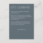 Moderne biologische bloemen scheider bruiloft informatiekaartje (Voorkant)