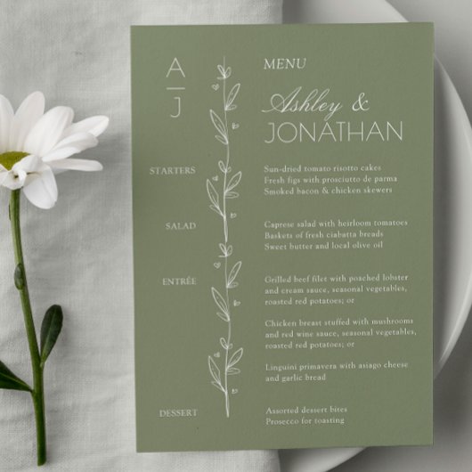 Moderne biologische Bloemenscheider bruiloft recep Menu