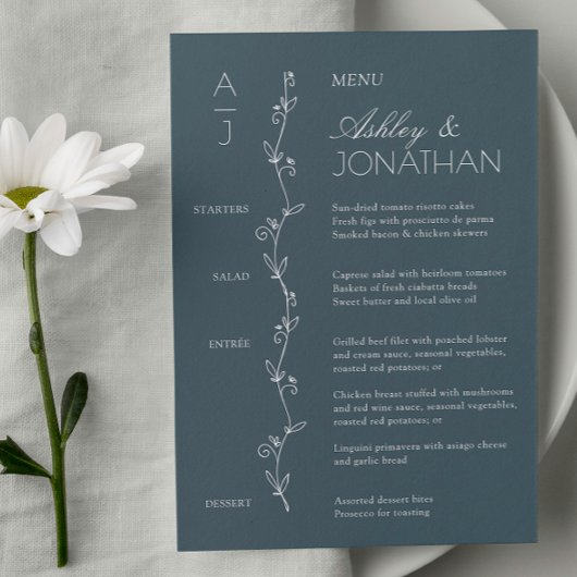Moderne biologische Bloemenscheider bruiloft recep Menu