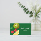 Moderne biologische vruchten Gezondheidszorg Voedi Visitekaartje (Staand voorkant)