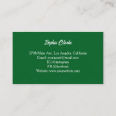 Moderne biologische vruchten Gezondheidszorg Voedi Visitekaartje (Achterkant)