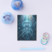 "Moderne Bioluminescente Kwallen Acryl Voetstuk " Flyer (Enkel)