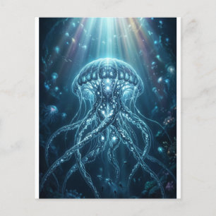 "Moderne Bioluminescente Kwallen Acryl Voetstuk " Flyer