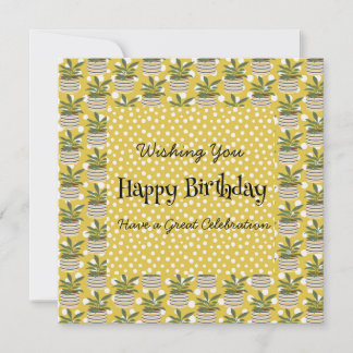 Moderne 'Birthday' Planten Decor Gold Sage Green