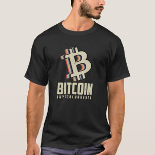 Moderne Bitcoin cryptocurrency logo T-shirt