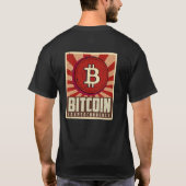 Moderne Bitcoin Cryptocurrency T-shirt (Achterkant)
