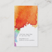 Moderne Biz-kaart met iriserende parelafwerking Visitekaartje (Achterkant)