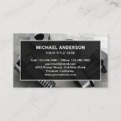 Moderne Black Bolt en Nut bevestigingsmiddelen Har Visitekaartje (Achterkant)