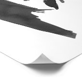 Moderne Black Bow Coquette Afstudeerfeest Welkom Poster (Hoek)