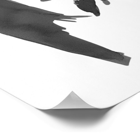 Moderne Black Bow Coquette Afstudeerfeest Welkom Poster (Hoek)