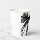 Moderne Black Bow Graduation Party Papieren Bekers (Rechts)