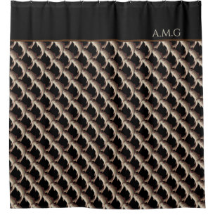 Moderne Black Fly Vissen Regenboog Forel Badkamer Douchegordijn