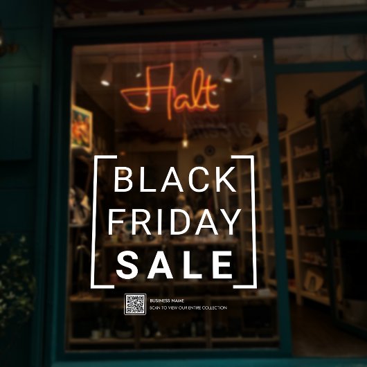 Moderne Black Friday Sale Winkel Korting Sale Prom Raamsticker