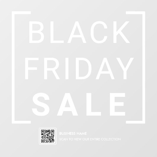 Moderne Black Friday Sale Winkel Korting Sale Prom Raamsticker (Vel)