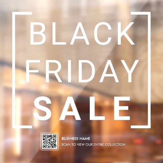 Moderne Black Friday Sale Winkel Korting Sale Prom Raamsticker (Vel 2)