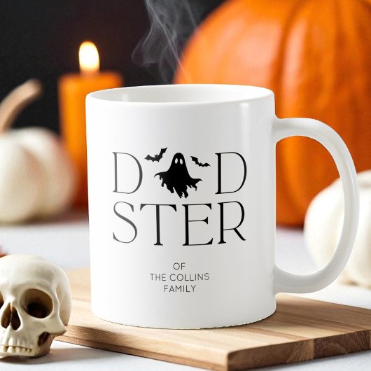 Moderne Black Ghost Bats Halloween Dadster Dad Koffiemok