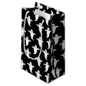 Moderne Black Ghosts Halloween Home Decor Klein Cadeauzakje (Voorkant Gekanteld)