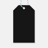 Moderne Black Gold 21e Verjaardagsfeestje Cadeaulabel (Achterkant)