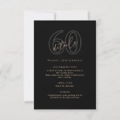 Moderne Black Gold 60e Verjaardagsfeest Details Ka (Voorkant)