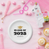 Moderne Black Gold-klasse van 2025 Papieren Bordje