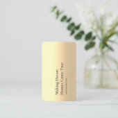 Moderne Black Gold Realtor Logo Slogan Visitekaartje (Staand voorkant)