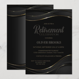 Moderne 'Black Gold Retirement' Kaart