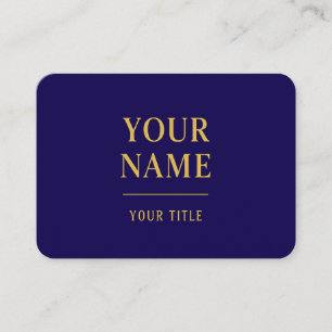 Moderne Black & Gold-sjabloon voor visitekaartjes