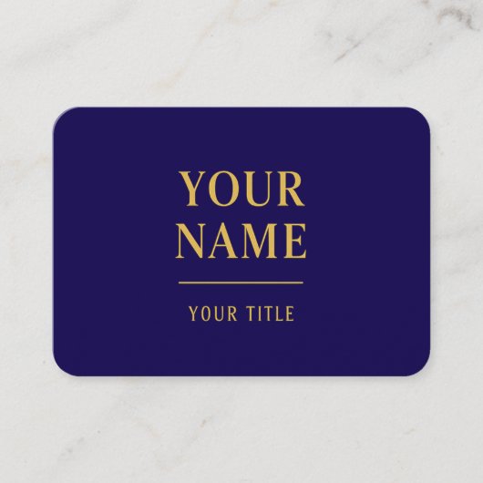 Moderne Black & Gold-sjabloon voor visitekaartjes (Voorkant)