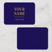 Moderne Black & Gold-sjabloon voor visitekaartjes (Voorkant / Achterkant)