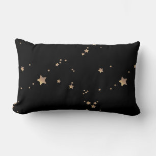 Moderne Black Gold Sterrennacht Space Kussen
