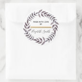 Moderne Black & Gold vakantiekrans gemaakt door Ronde Sticker (Tas)