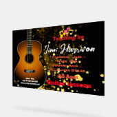 Moderne Black Horz Gitaarlessen Acryl Teken Acryl Bord (Hoek)