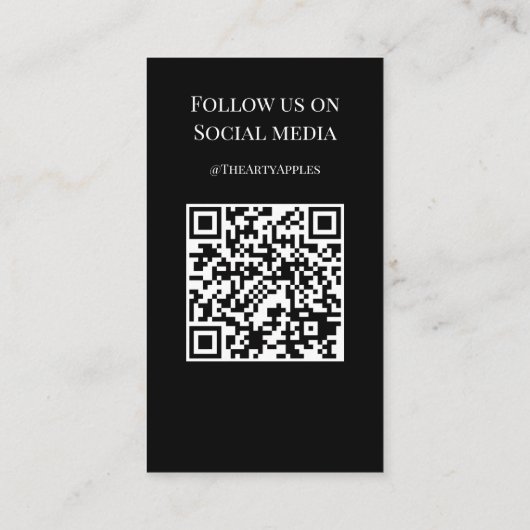 Moderne Black Jewelry Care Kaart – Voeg uw Logo to Visitekaartje (Achterkant)